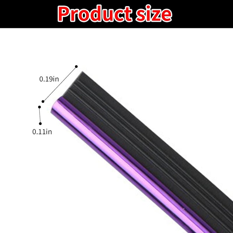 Jitrendo 33 Ft Car Interior Moulding Trim Strips Universal Auto Gap Fillers Including Installing Tool Car Electroplating Decoration Styling Door Dashboard Flexible Strip (Purple) - Image 2